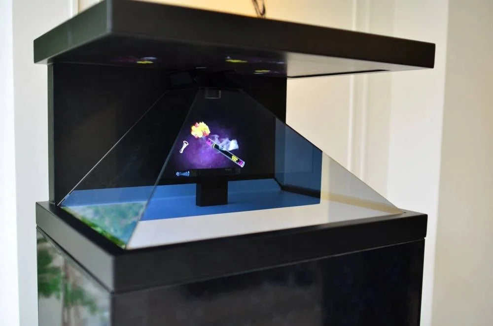 Pyramid Viewing Technology Real Hologram Pyramid Screen Technology With 32inch – Dimensional Video ...
